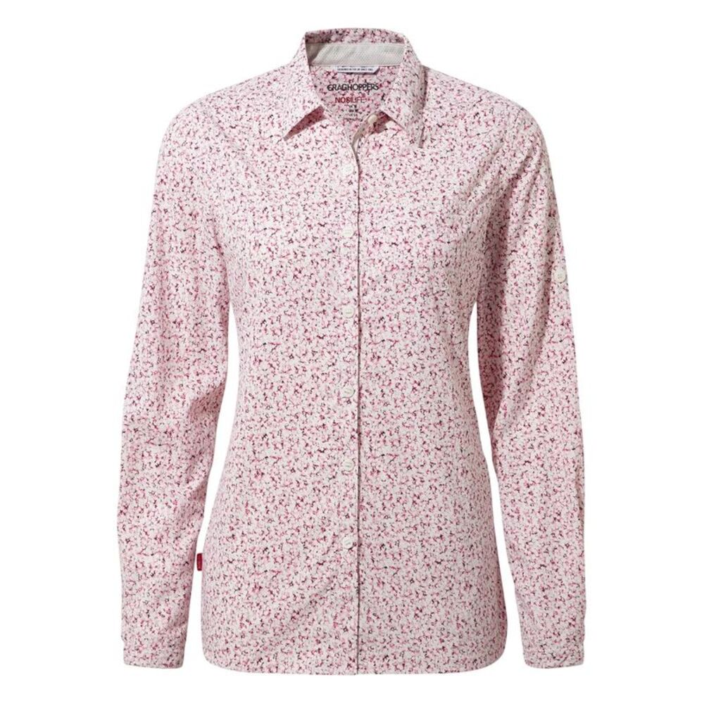 Craghoppers Womens/Ladies Regular Long-Sleeved Shirt / Raspberry